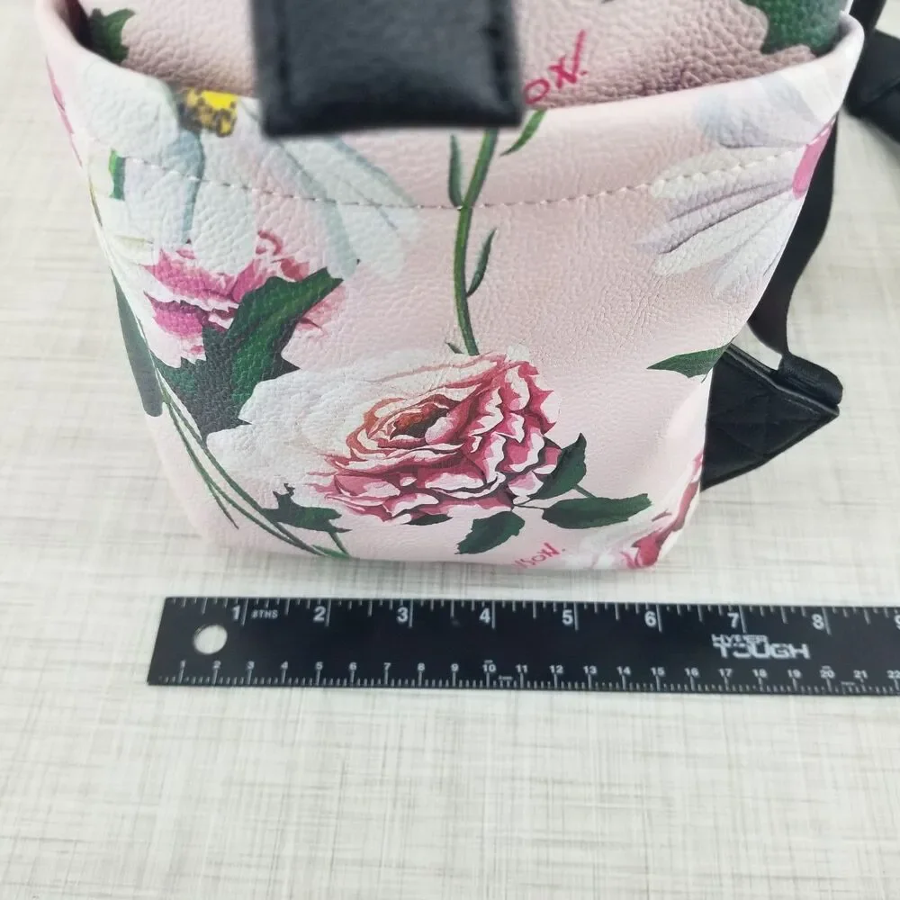NWT Betsey Johnson Floral Print Backpack Approx 14